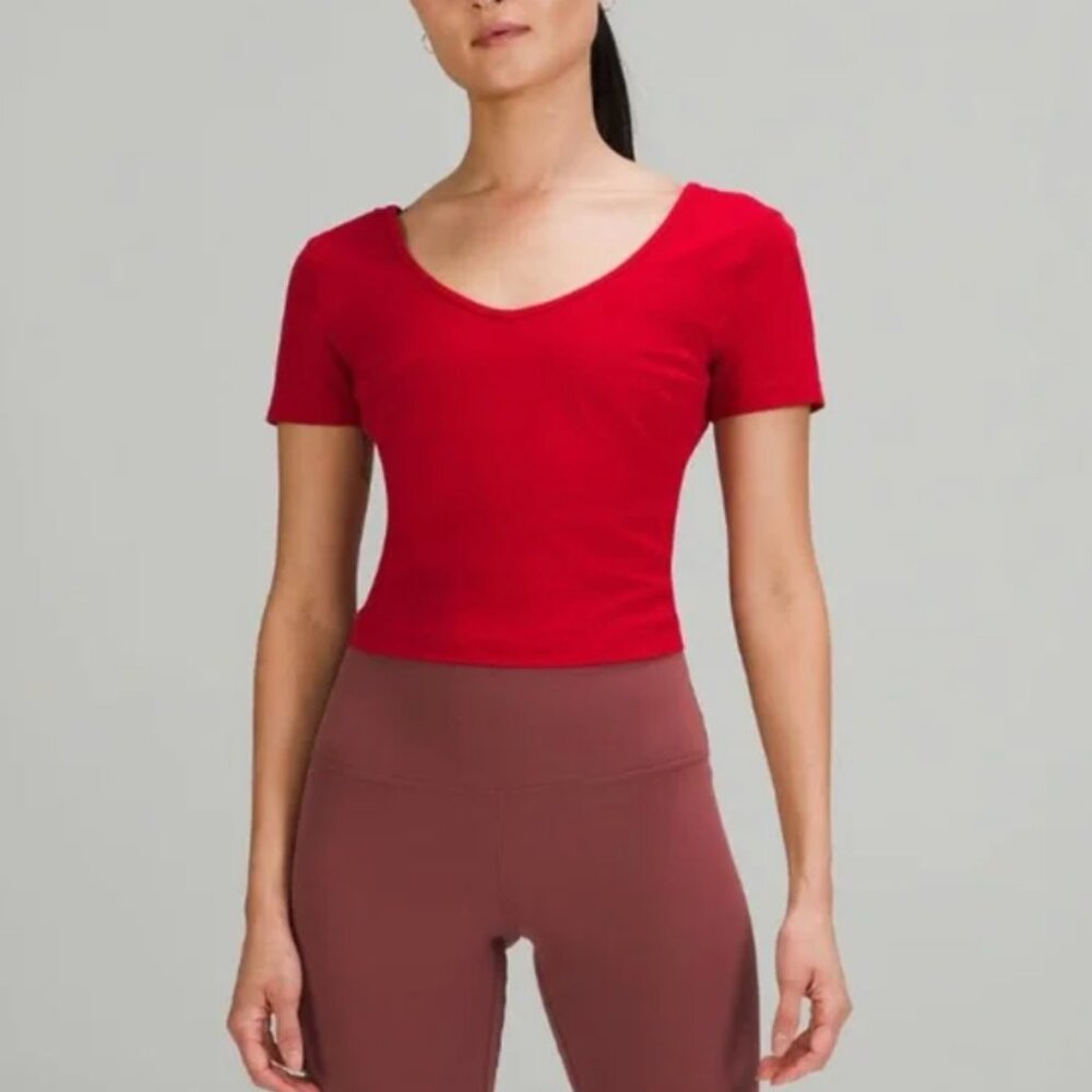 Lululemon Align T-Shirt Sz 10 In Red